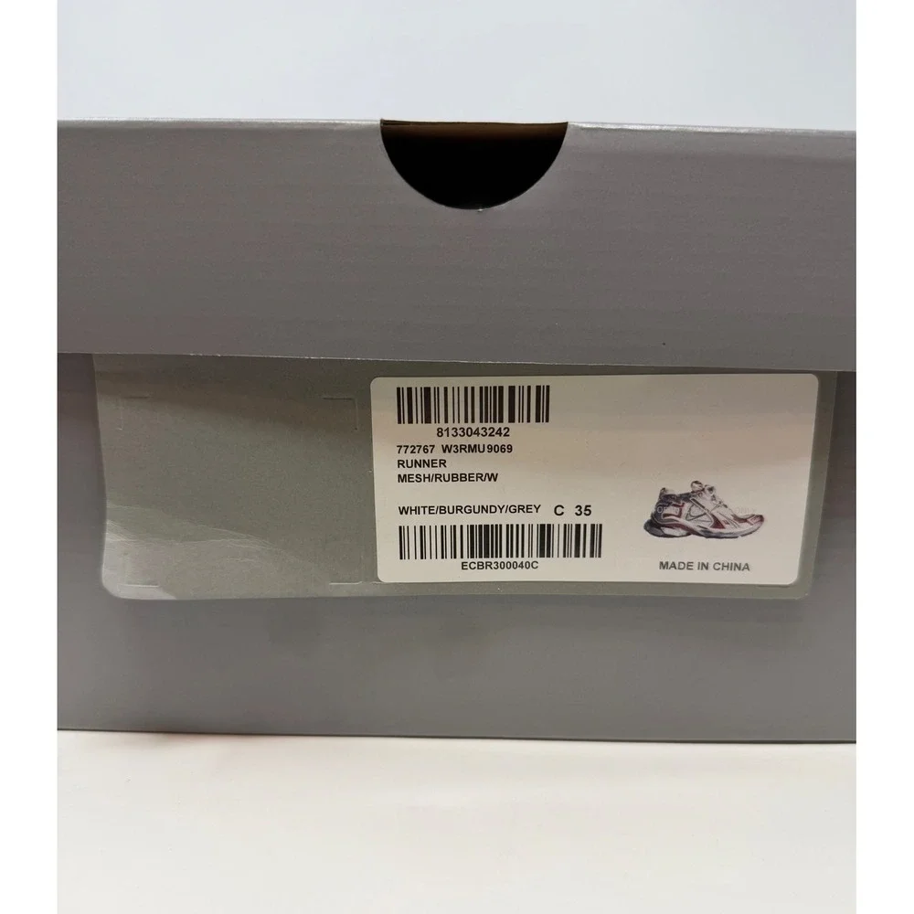 Balenciaga Runner Sneaker Burgandy Size 5 US 35 EU - Picture 9 of 10